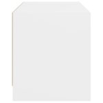 vidaXL TV skrinka so sklenenými dvierkami biela 68x37x42 cm – Obrázok 7