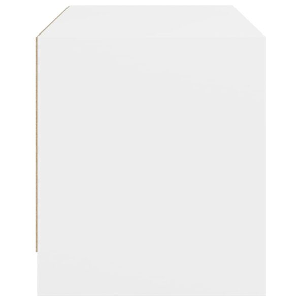 vidaXL TV skrinka so sklenenými dvierkami biela 68x37x42 cm – Obrázok 7