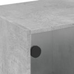 vidaXL Konferenčný stolík sklenené dvierka betónovo sivý 68x50x42 cm – Obrázok 9