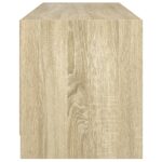 vidaXL TV skrinka so sklenenými dvierkami dub sonoma 102x37x42 cm – Obrázok 7