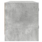 vidaXL TV skrinka so sklenenými dvierkami betónovo sivá 102x37x42 cm – Obrázok 7