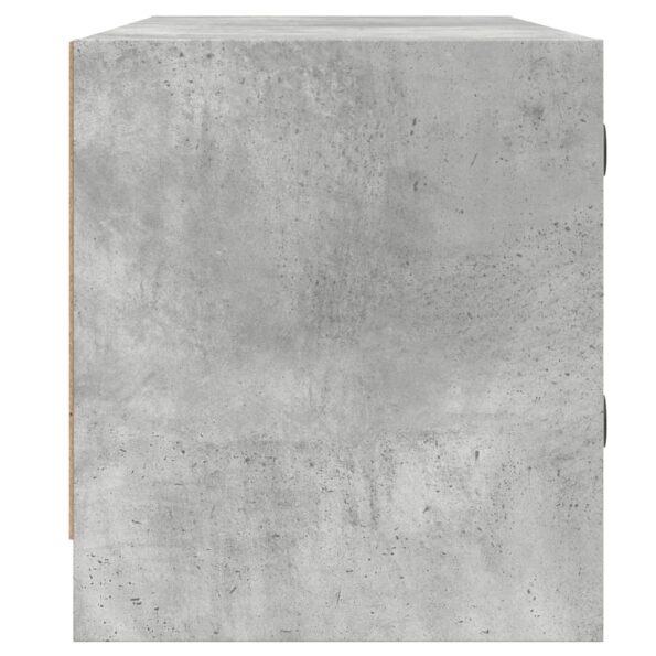 vidaXL TV skrinka so sklenenými dvierkami betónovo sivá 102x37x42 cm – Obrázok 7
