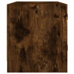 vidaXL TV skrinka so sklenenými dvierkami dymový dub 102x37x42 cm – Obrázok 7