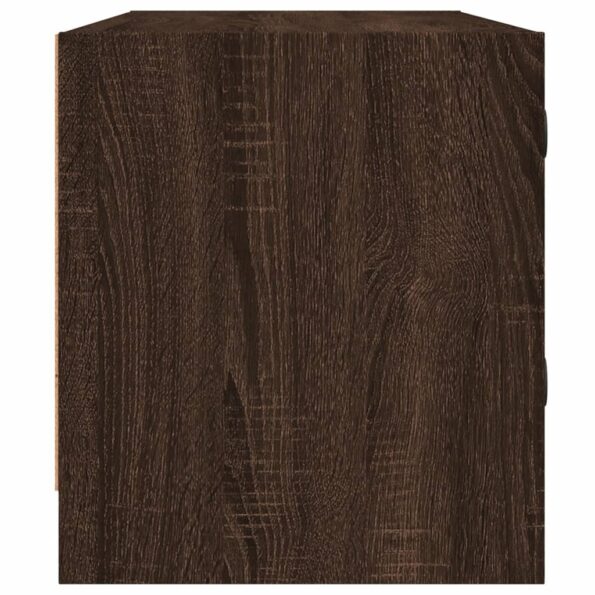 vidaXL TV skrinka so sklenenými dvierkami hnedý dub 102x37x42 cm – Obrázok 7