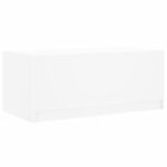 vidaXL Konferenčný stolík so sklenenými dvierkami biely 102x50x42 cm – Obrázok 8