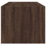 vidaXL Konferenčný stolík sklenené dvierka hnedý dub 102x50x42 cm – Obrázok 7