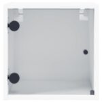 vidaXL Nočné skrinky so sklenenými dvierkami 2 ks biele 35x37x35 cm – Obrázok 7