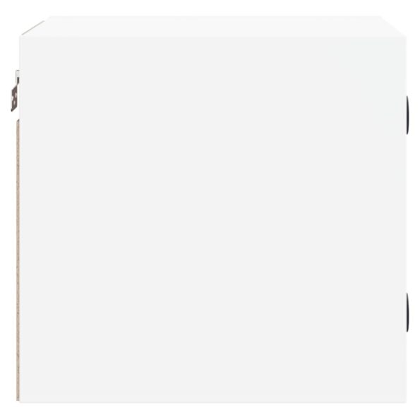 vidaXL Nočné skrinky so sklenenými dvierkami 2 ks biele 35x37x35 cm – Obrázok 8