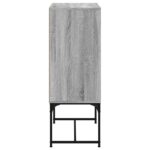 vidaXL Bočná skrinka so sklenenými dvierkami sivá sonoma 69x37x100 cm – Obrázok 7