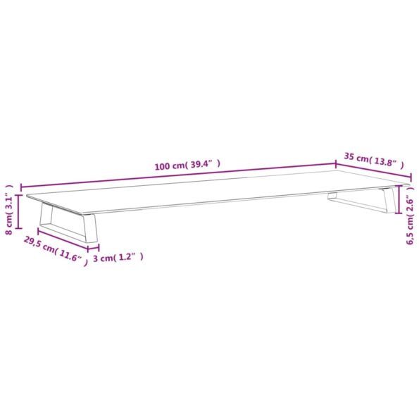 VXL8721012216501_g_en_hd_6.jpg vidaXL Stojan na monitor čierny 100x35x8 cm tvrdené sklo a kov – Obrázok 8