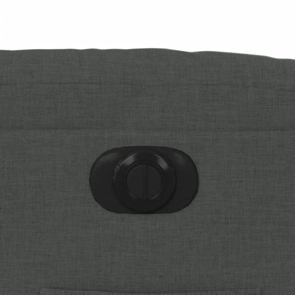 vidaXL Elektrické zdvíhacie sklápacie kreslo tmavosivé látka – Obrázok 12