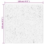 vidaXL Koberec HUARTE s krátkym vlakom umývateľný pieskový 120x120 cm – Obrázok 10