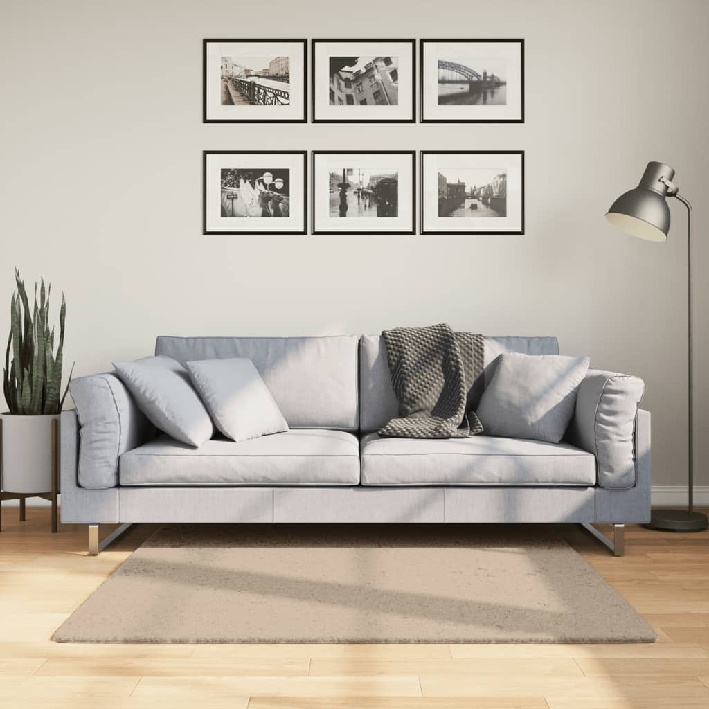 VXL8721012226579_m_en_hd_1.jpg vidaXL Koberec HUARTE s krátkym vlakom umývateľný pieskový 120x120 cm – Obrázok 1
