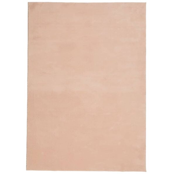 vidaXL Koberec HUARTE s krátkym vlasom umývateľný rumencový 140x200 cm – Obrázok 2