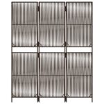 vidaXL Paraván 3 panely hnedý polyratan – Obrázok 5