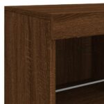 vidaXL Komoda s LED svetlami hnedý dub 81x37x67 cm – Obrázok 10