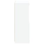 vidaXL Komoda s LED svetlami biela 60,5x37x100 cm – Obrázok 8