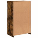 vidaXL Komoda s LED svetlami dymový dub 60,5x37x100 cm – Obrázok 9