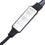 vidaXL Komoda s LED svetlami dymový dub 60,5x37x67 cm – Obrázok 11