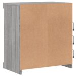 vidaXL Komoda s LED svetlami sivá sonoma 60,5x37x67 cm – Obrázok 8