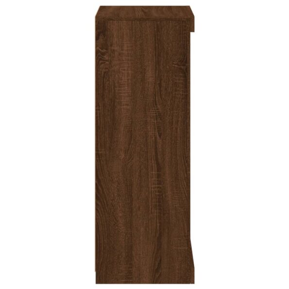 vidaXL Komoda s LED svetlami hnedý dub 41x37x100 cm – Obrázok 7