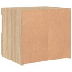 vidaXL Nočné stolíky s LED svetlami 2 ks dub sonoma 50x40x45 cm – Obrázok 11