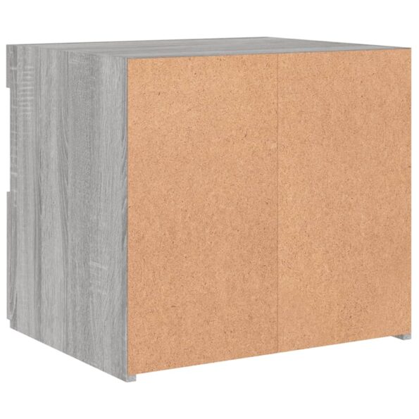 vidaXL Nočné stolíky s LED svetlami 2 ks sivý dub sonoma 50x40x45 cm – Obrázok 11