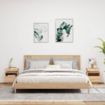 vidaXL Nočné stolíky s LED svetlami 2 ks dub sonoma 40x39x48,5 cm – Obrázok 3
