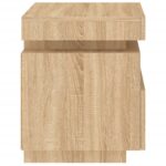 vidaXL Nočné stolíky s LED svetlami 2 ks dub sonoma 40x39x48,5 cm – Obrázok 9
