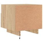 vidaXL Nočné stolíky s LED svetlami 2 ks dub sonoma 40x39x37 cm – Obrázok 10