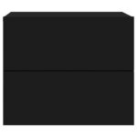 vidaXL Nástenné nočné skrinky s LED osvetlením 2 ks čierne – Obrázok 8