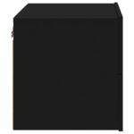 vidaXL Nástenné nočné skrinky s LED osvetlením 2 ks čierne – Obrázok 9
