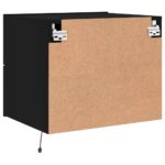 vidaXL Nástenné nočné skrinky s LED osvetlením 2 ks čierne – Obrázok 10