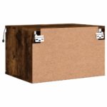 vidaXL Nástenná nočná skrinka s LED osvetlením dymový dub – Obrázok 9