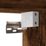 vidaXL Nástenná nočná skrinka s LED osvetlením dymový dub – Obrázok 11