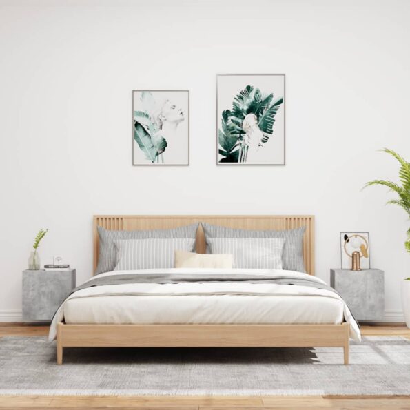 vidaXL TV nástenné skrinky 2 ks betónovo sivé 40,5x30x40 cm komp.drevo – Obrázok 3