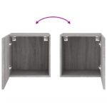 vidaXL TV nástenné skrinky 2 ks sivé sonoma 40,5x30x40cm kompoz. drevo – Obrázok 11