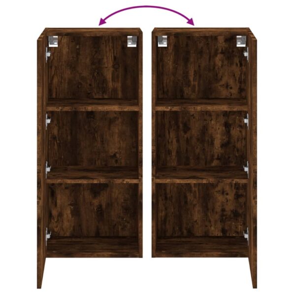 vidaXL TV nástenná skrinka dymový dub 40,5x30x90 cm kompozitné drevo – Obrázok 10