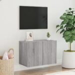 vidaXL TV skrinka nástenná sivý dub sonoma 60x30x41 cm – Obrázok 3
