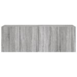 vidaXL TV skrinky nástenné 2 ks sivé sonoma 60x30x41 cm – Obrázok 7