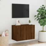 vidaXL TV skrinka nástenná hnedý dub 60x30x41 cm – Obrázok 3