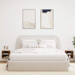 vidaXL TV nástenné skrinky s LED svetlami 2 ks dymový dub 30x28,5x30cm – Obrázok 4