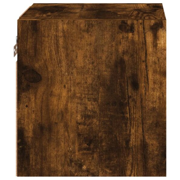 vidaXL TV nástenné skrinky s LED svetlami 2 ks dymový dub 30x28,5x30cm – Obrázok 10