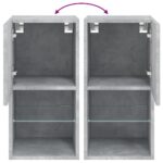 vidaXL TV skrinky s LED svetlami 2 ks betónovo-sivé 30,5x30x60 cm – Obrázok 12