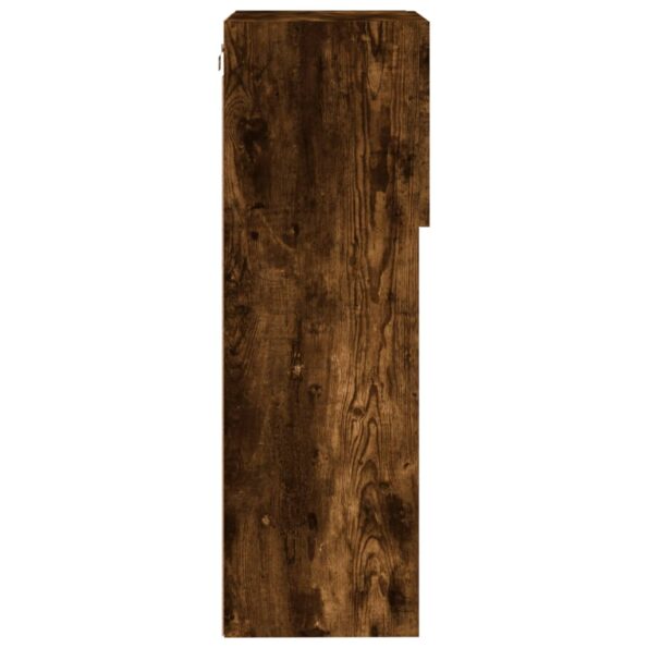 vidaXL TV skrinka s LED svetlami dymový dub 40,5x30x90 cm – Obrázok 10