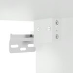 vidaXL Nočný stolík s LED svetlami nástenný biely – Obrázok 11