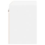 vidaXL Nočné stolíky s LED svetlami nástenné 2 ks biele – Obrázok 10