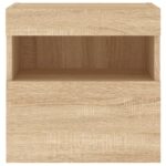 vidaXL TV nástenné skrinky s LED svetlami 2 ks dub sonoma 40x30x40 cm – Obrázok 10