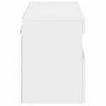 vidaXL TV nástenná skrinka s LED svetlami biela 80x30x40 cm – Obrázok 10