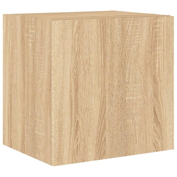 vidaXL TV nástenné skrinky s LED svetlami 2 ks dub sonoma 40,5x35x40cm – Obrázok 7